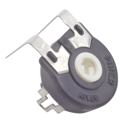 Potenciómetro de Carbón de 10 k Ohm, 0.25 Watt 15 mm Ajuste Vertical.