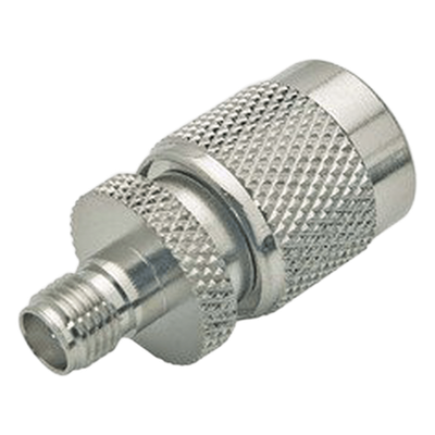 Adaptador en Línea, de Conector SMA Hembra a TNC Macho, Níquel/ Oro/ Teflón.