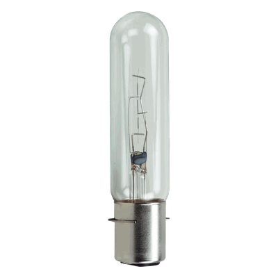 Bombilla de preenfoque transparente de 120 Vca de tamaño mediano para servicio pesado 