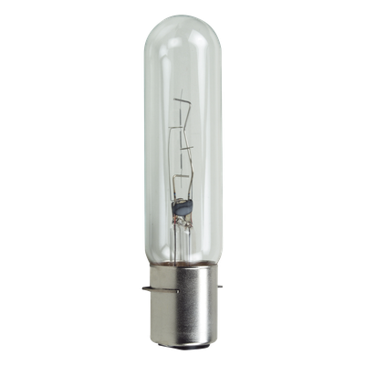 Bombilla de preenfoque transparente de 24 Vcd de tamaño mediano  