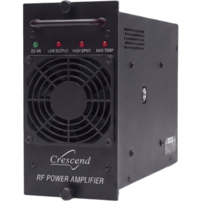 Amplificador de Potencia VHF / 100 Watts / 136-174 MHz / Modular / Rack 19" / Protección VSWR / Enfriamiento por Ventilador / LED Indicadores