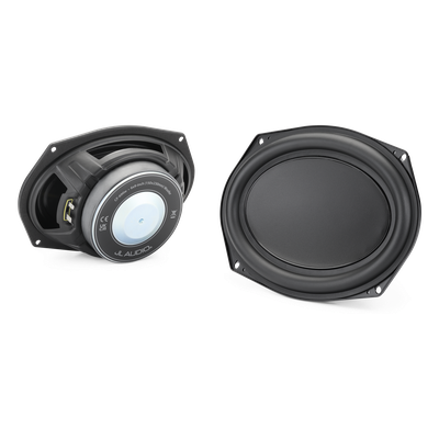 JL Audio®  / Car Audio / Altavoces  6 x 9 pulgadas / Potencia RMS 100 W / Cono de Polipropileno Mineral / Respuesta 36 Hz-20 kHz / Impedancia 4 ohm / Conectores Espada