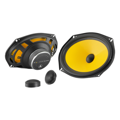JL Audio® C1 / Car Audio / Sistema de componente bidireccional de 6″ x 9″ / 60 W RMS / 4 Ω / Polipropileno Mineral / Tweeter Cúpula de Aluminio / Conectores de Pala / Rejillas Incluidas