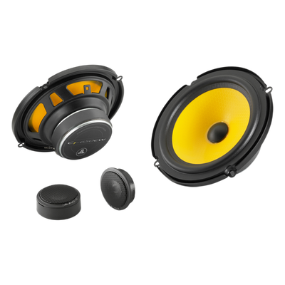  JL Audio® C1 / Car Audio / Sistema de componente de 6,5″ / Cono de Polipropileno Mineral / Tweeter Cúpula de Aluminio / 4 Ω / Rejillas de Tweeter Incluidas / Conectores de Pala / Montaje Empotrado y Superficie