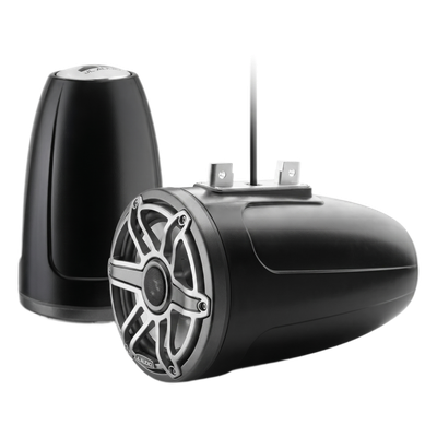 Bocina Marina Coaxial Serie M6 / 7.7 Pulgadas / Woofers Optimizados DMA / Tweeters de Cúpula de Seda / Montaje Tubular o Superficie / Iluminación LED RGB Transflective / Certificación UV y Niebla Salina