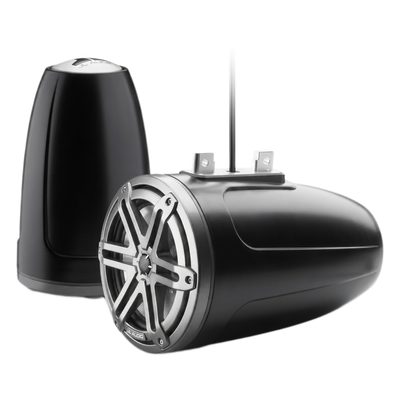 Bocina Marina Tipo Torre Cerrada / 7.7 Pulgadas (196 mm) / Serie M3 / Coaxial 2 Vías / Rejilla Sport Gris / Carcasa Sport Black / 100W RMS / 4 Ohms