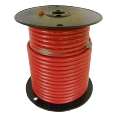 Cable Para Batería Color Rojo Calibre 1 AWG / Rollo de 100 Pies / Cobre Estañado Clase K / 600-1000V / 105°C Seco 75°C Húmedo / Resistente a Llama VW-1 / Flexible Extra / UL 1426 BC-5W2