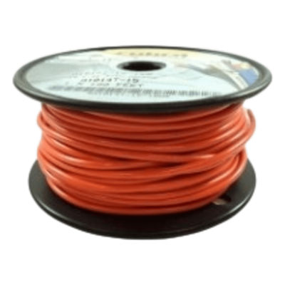 Cable Eléctrico Color Naranja Calibre 14 / Rollo de cable de 100 pies / UL 1015-1230 / Cobre Estañado Clase K / 600 Voltios / 105°C Seco - 75°C Húmedo / Aislante PVC Retardante de Llama VW-1 / Resistente a Humedad, Abrasi&