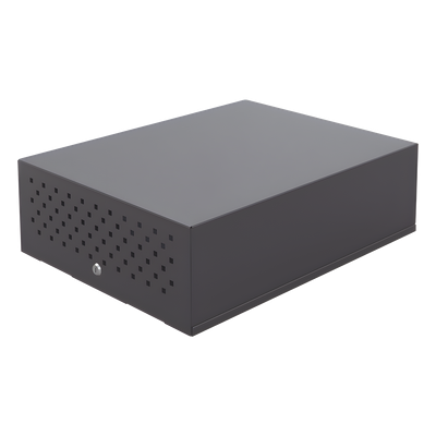 Gabinete Metálico de Seguridad para DVR/NVR. Tamaño Max. de DVR/NVR:  440 x 177 x 462 mm (An. x Al. x Prof.)