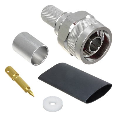  Conector N Macho Plegable Hex. con Pin Soldable para cables Tipo RG8