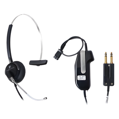 Diadema para Despachador, incluye cable adaptador con PTT 
