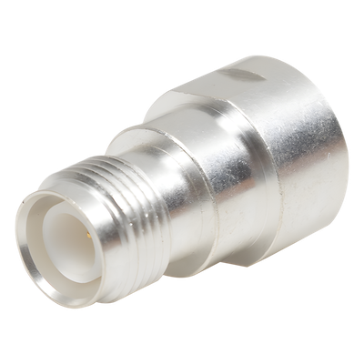 Adaptador UNIDAPT Hembra a TNC Hembra Inverso. Plata / Oro / Teflón.