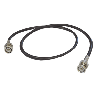 Cable Coaxial RG-59U-SYS-COBRE (30 cm) Cinta Poliester, 40% Malla-Aluminio, BNC Macho-BNC Macho.