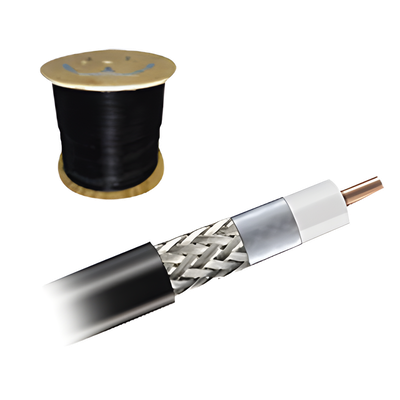 Cable coaxial CNT-195-FR con malla de cobre estañada, 50 Ohms
