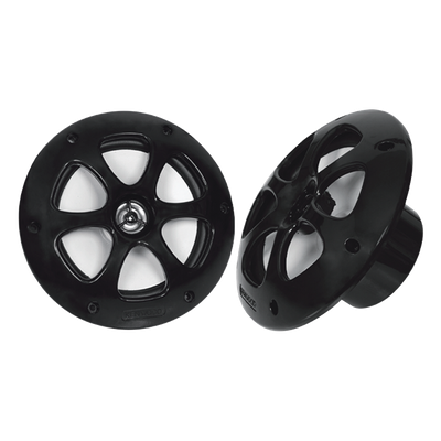 Par de altavoces fabricado en grado marinos en color negro de 6.5"  de 100 W de entrada máxima