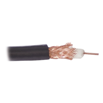 ( Precio Por Metro ) Cable RG59, Conductor Central De Alambre De Cobre Calibre 20, Blindado De Malla Trenzada De Cobre 80%, Aislante De Polietileno Sólido. Hasta Agotar Existencias
