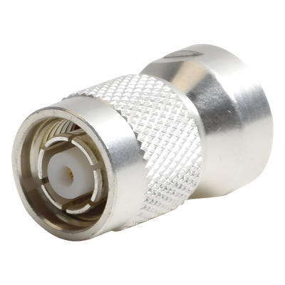Adaptador UNIDAPT Hembra a TNC Macho Inverso. Plata / Oro / Teflón.