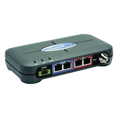 Radio Industrial para enviar datos, hasta 867 kbps, 900 MHz, con puerto Ethernet y Serial