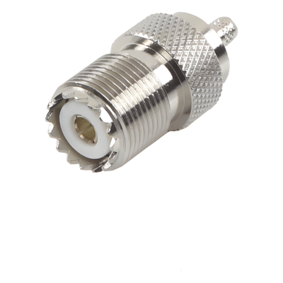 Conector UHF hembra (SO-239) de anillo plegable para cable RG-58/U, RG-142/U.