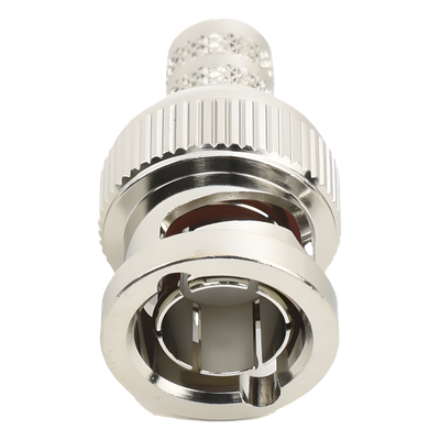 Conector BNC Macho de Anillo Plegable para Cable RG-6, Níquel/ Oro/ Teflón.