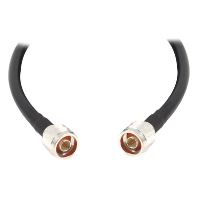 Jumper con Cable LMR400 con Conectores N Macho / N Macho de 15 metros.
