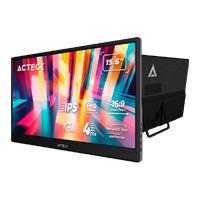 MONITOR PORTATIL ACTECK LINKPAD LP15Y / 15.6 PUL / PLANO / IPS / RELACION 169 / FULL HD / SIN MARCO / 60 HZ / ULTRAPORTATIL / HDR10 / MULTILINGE E INTUITIVO / BOCINAS INTEGRADAS / NEGRO / AC-943093
