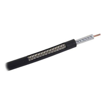 Carrete de 305m, Cable Coaxial RG-58 LMRLW-195, Baja Pérdida de 50 Ohms, Conductor de Cobre Sólido, Malla de Aluminio