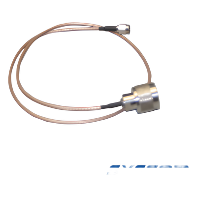 Cable RG-316 con conectores N Macho en un extremo y en el otro SMA Macho.