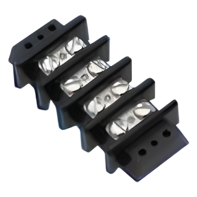 Terminal Culca Doble para 7 Contactos, 0.563 in, 30 Amp., 120 V., 10 AWG Panel.