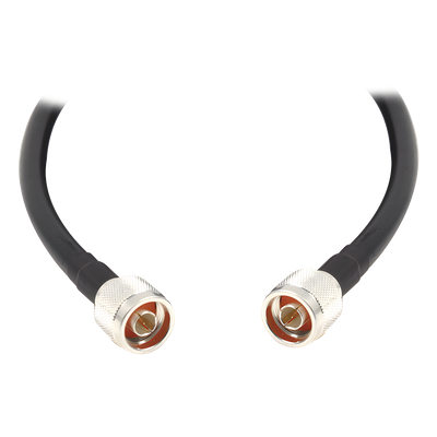 Jumper con Cable LMR400 con Conectores N Macho / N Macho de 25 metros.