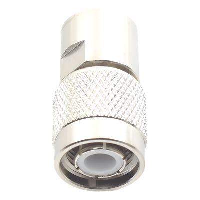 Conector TNC Macho de Rosca para Cables RG-8/X, LMR-240, Níquel/ Oro/ Teflón.