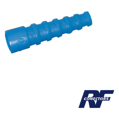 Soporte Azúl de Alivio a Tensión en Conectores y Cables tipo RG-58/U, RG-142/U, LMR-195.
