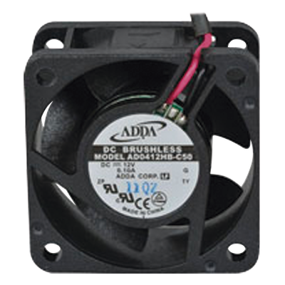 Ventilador Axial de 40 X 40 X 20 mm, Rodamiento de Baleros, Cables de 30 cm, 12 Vcc, 100 mA, 8.8 CFM.