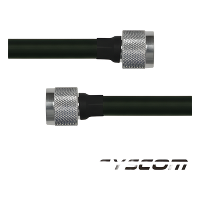 Cable Coaxial RG-214/U de 60 cm, en 50 Ohm, 0.425", CD-4 GHz, con Conectores N Macho a N Macho.