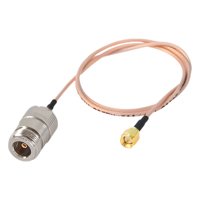 Jumper con Cable RG-316 conectores N Hembra / SMA Macho Inverso 60 cm.