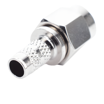 Conector SMA Macho de anillo plegable para Cable RG-142/U.