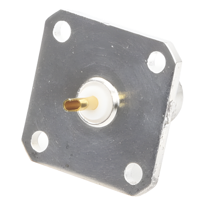 Conector BNC Hembra para Chasis, 18 mm uso en Duplexers Syscom con UG-177/U.  