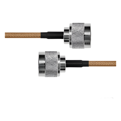 Cable Coaxial RG-142/U de 30 cms, con conectores N Macho a N Macho.