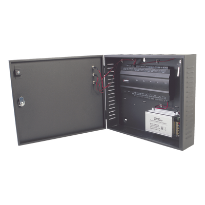 Controlador de Acceso 4 Puertas / 3,000 Huellas 30,000 Tarjetas / TCP/IP / Gabinete Metálico y Fuente 12V 5A