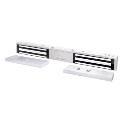 Chapa Magnética Doble 600 Lbs por Lado /  Led de Estado /  Libre de Magnetismo Residual / Sensor de Adherencia / UL