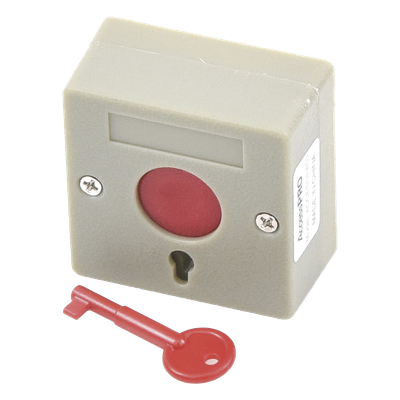 Botón de Pánico a Prueba de Fuego / Restablecimiento con Llave / Tamaño Compacto para Fácil Instalación 