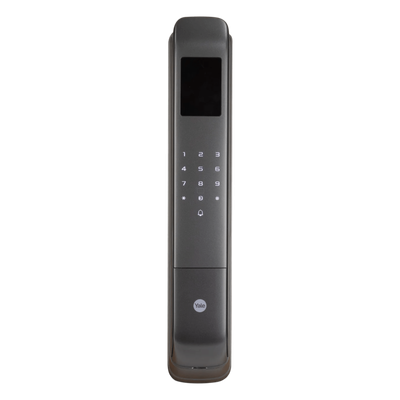 Cerradura Digital Cornelius / Reconocimiento Facial 3D / Sensor de Huella con IA / Capacidad de 100 Huellas, 20 Face ID, 100 Tarjetas MIFARE / Doble Verificación / Bloqueo Automático / Modo Niños / IP54 / Aleación de Aluminio