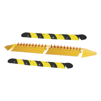 Kit de picos ponchallantas autónomo / Carriles de 2.2 M / No requiere barrera / FACIL INSTALACION / Incluye topes y tornilleria