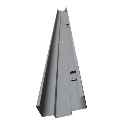 Jamba de contra galvanizada 7' 0", 5 3/4" con preparación para pestillo izquierdo