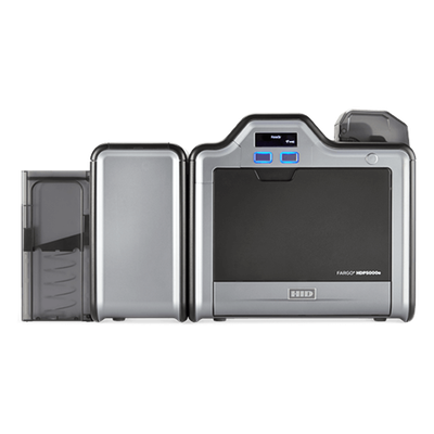Impresora de Tarjetas HDP5000e / Retransferencia / Resolución 300 dpi / 16.7 Millones de Colores / Laminación y Codificación Opcional / Conexión USB y Ethernet / HID Global