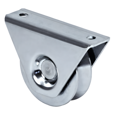 (325V-80) Rueda de 8 cm / Con Capacidad Para Puertas de Hasta 200 Kg / Para Montaje en Superficie / Canal Tipo "V"