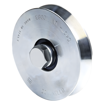 Rueda de 12 cm / Con Capacidad Para Puertas de Hasta 240 kg / Sin Soporte / Canal Tipo "V"