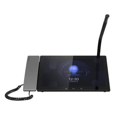 Estación Maestra IP Para Recepción de Alarma de Pánico / Cámara 2 Megapixel / Pantalla Táctil 10.1" / Micrófono y Bocina Integrado