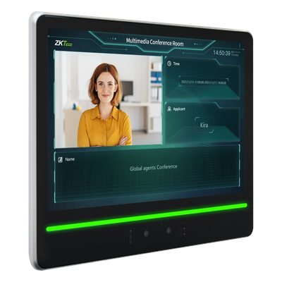 Terminal de Verificación Facial / Pantalla Táctil 10.1" / Autenticación Dual Rostro-Tarjeta / Cámara Binocular 2MP WDR / Capacidad 10,000 Rostros / WiFi 2.4 GHz / Android 7.1