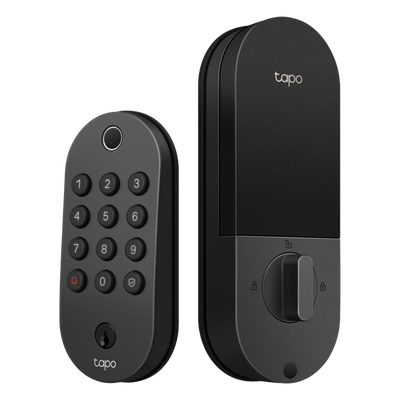 Cerradura Inteligente Wi-Fi / Deadbolt / 6 Métodos Desbloqueo / Reconocimiento Huella <0.5s / 100 Huellas + 200 PINs / BHMA Grado 3 / IP54 Exterior / Batería 7800 mAh / Alexa-Google-SmartThings